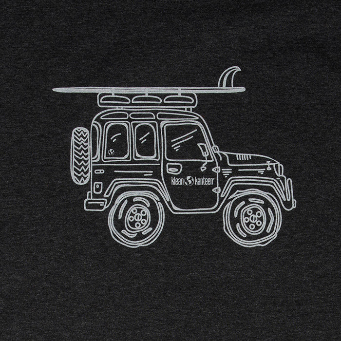 adventure-vehicle-t-shirt-k4 klean_shirt_jeep_front_closeup_lifestyle.jpg